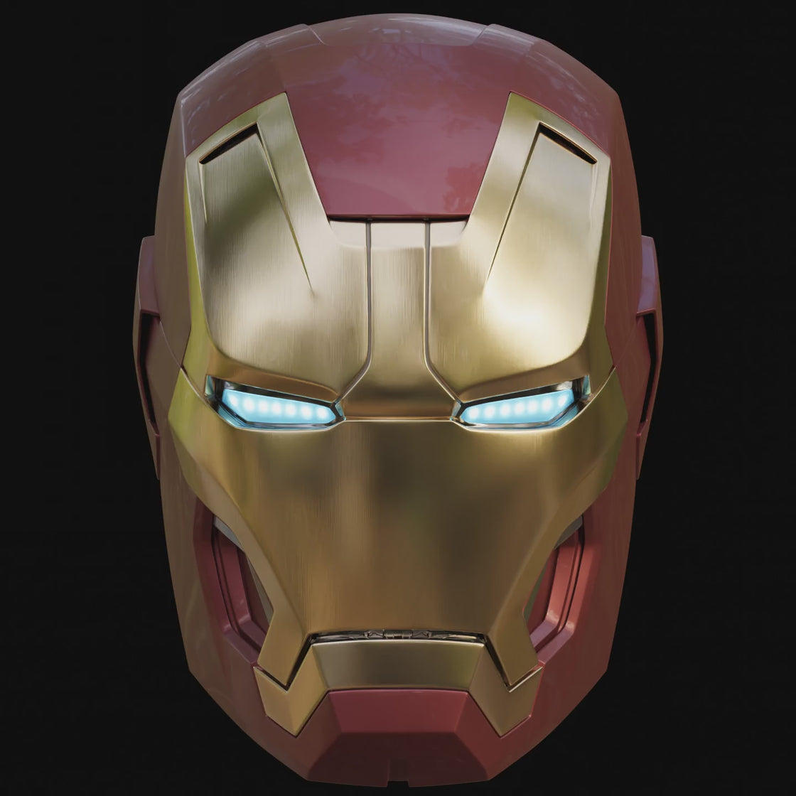 LEVY3D Iron man mk42/42 helmet 3d model with motorization – Wireframe