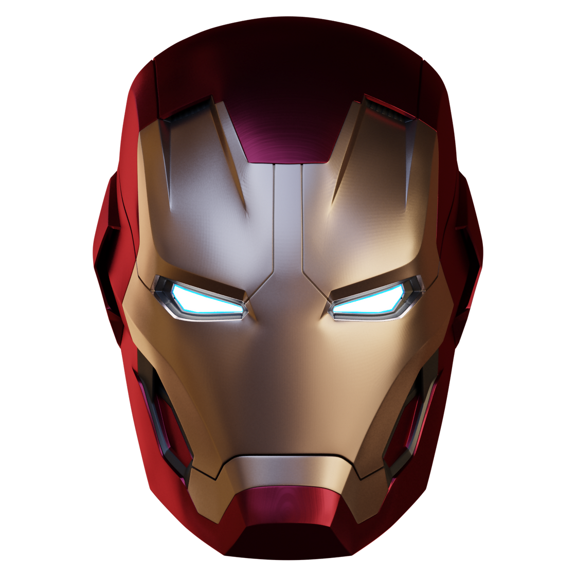 Ironman Mark 45 V2 Helmet 3D Print Model – Wireframe