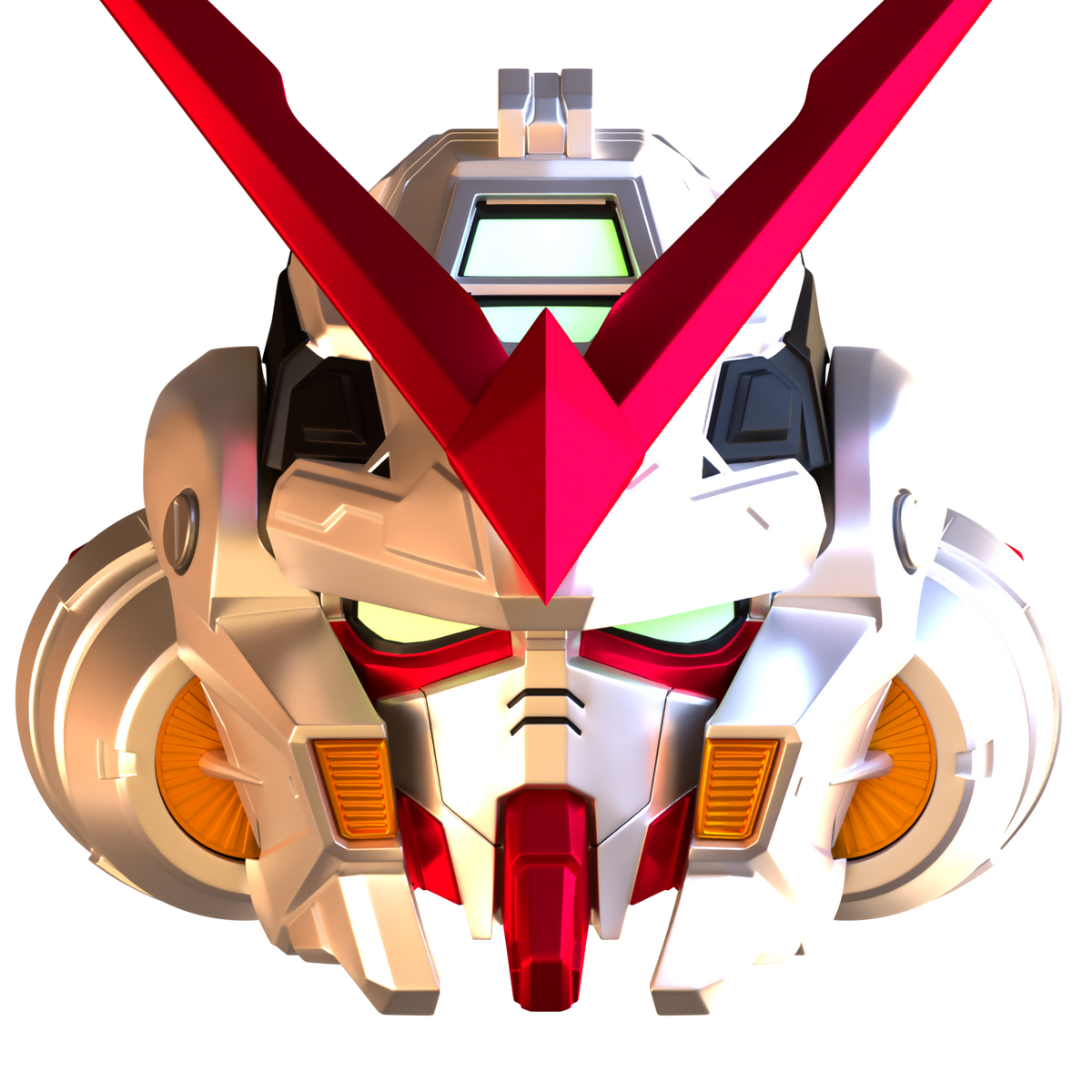 Gundam Astray Red Frame Helmet - 3D Print Model – Wireframe